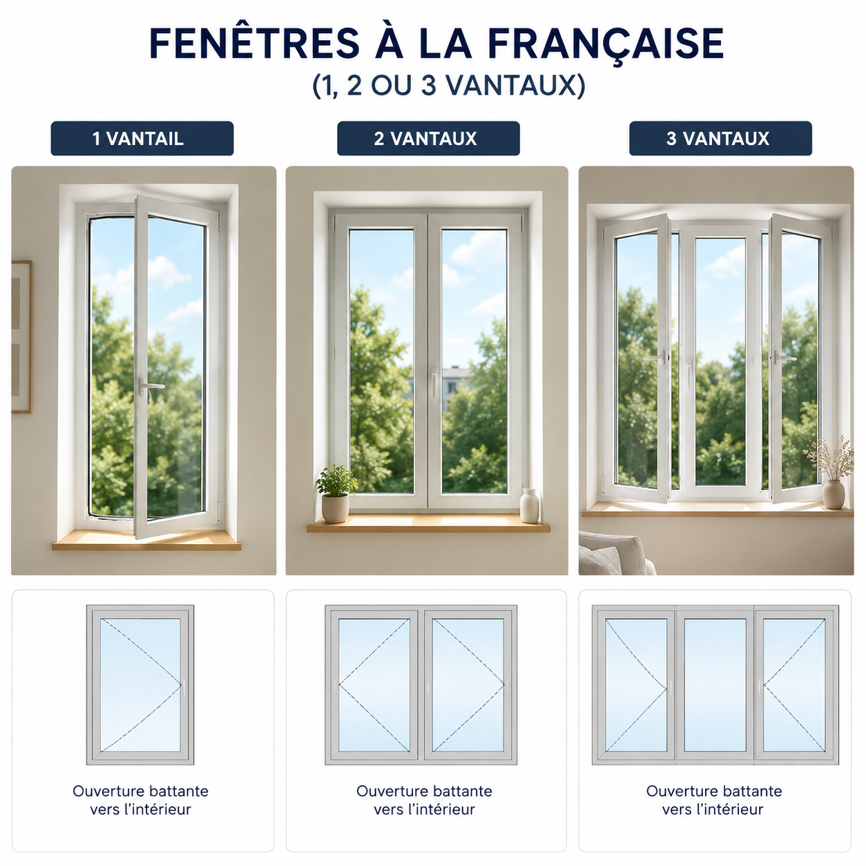 Fenêtres à la française