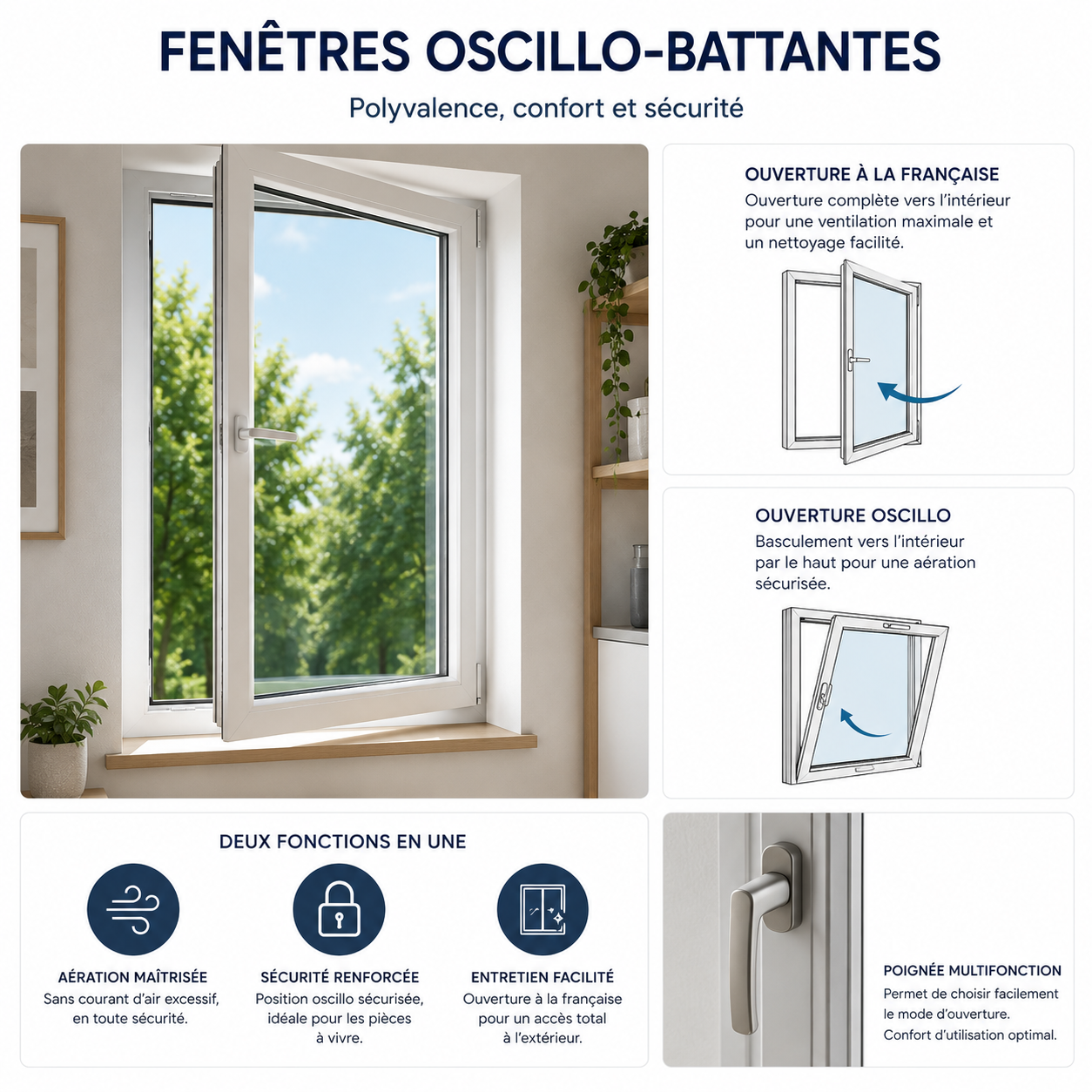 Fenêtres oscillo-battantes