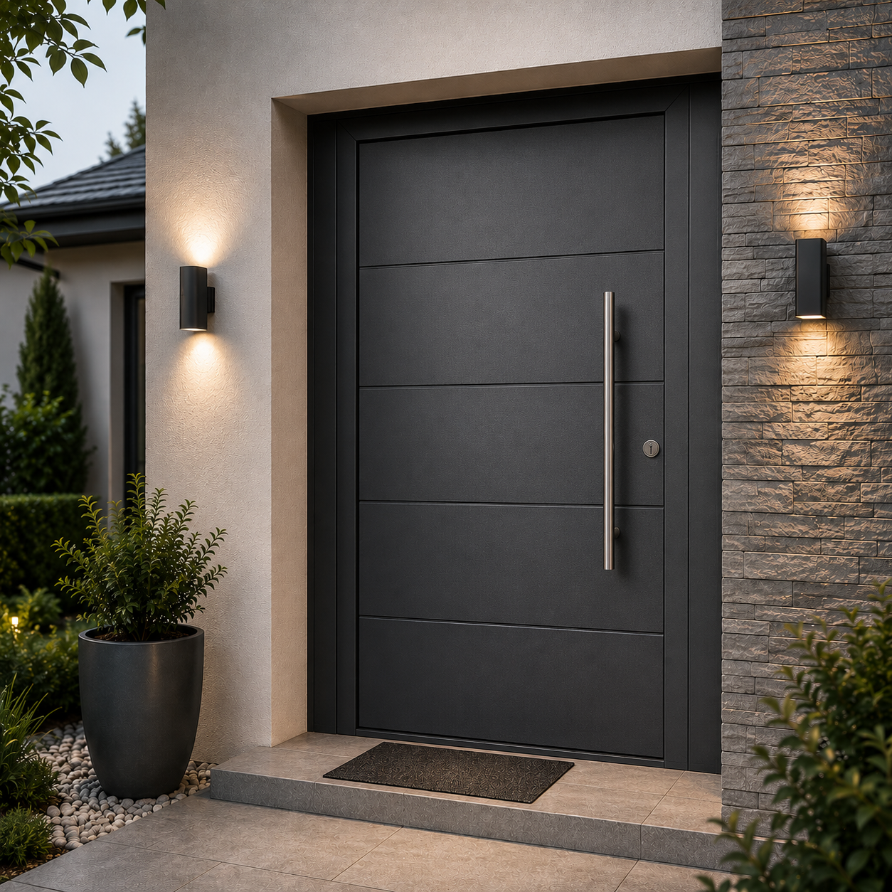 Porte en acier